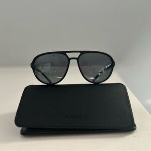 Dolce & Gabbana Black Aviator Sunglasses